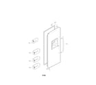 Kenmore 79551819410 freezer door parts diagram