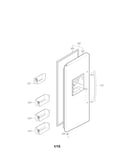 Freezer door parts