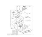 Kenmore Elite 79681592410 panel drawer parts diagram