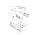 LG DLEX3370R/00 control panel parts diagram