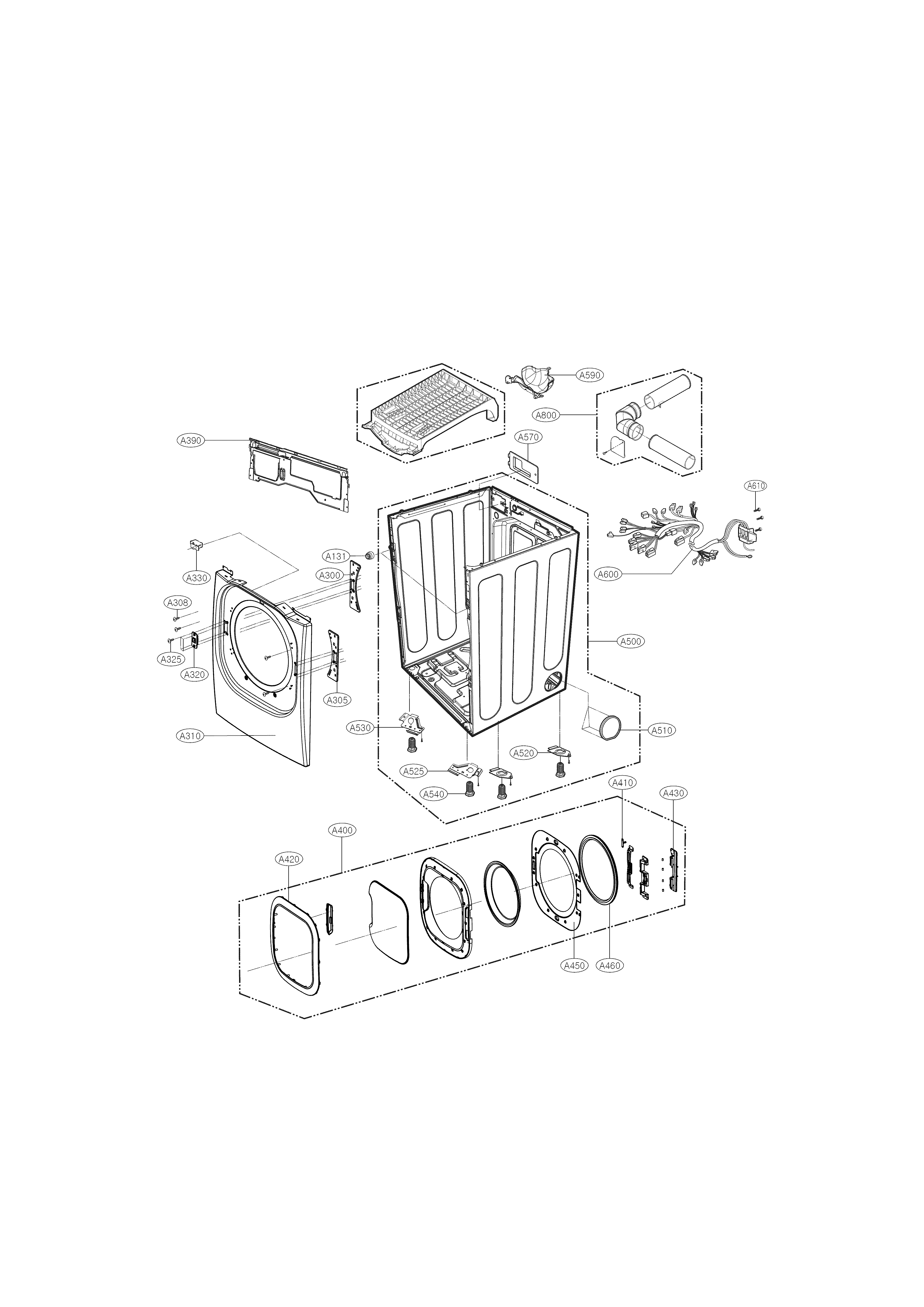 Cabinet and door parts