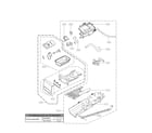 LG DLGX3371R panel drawer parts diagram
