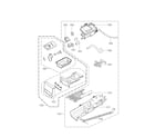 LG DLGX4271V/00 panel drawer parts diagram
