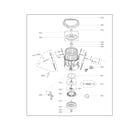 LG WT5480CW/00 tub parts diagram