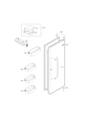 Refrigerator door parts