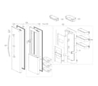 Kenmore 79551832410 refrigerator door parts diagram