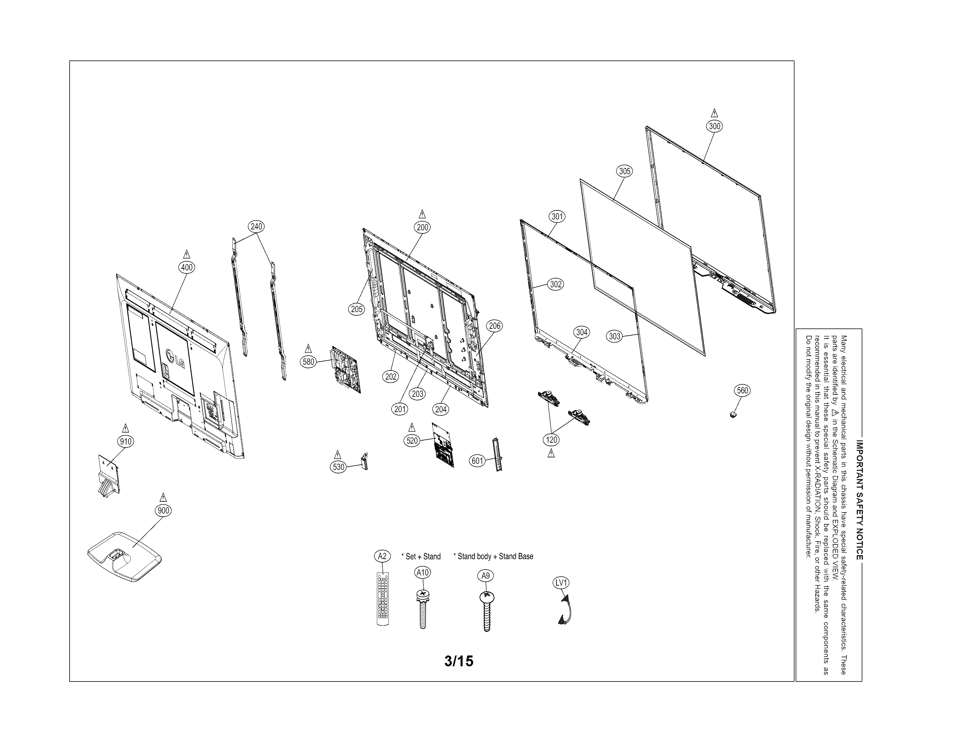 Exploded view parts