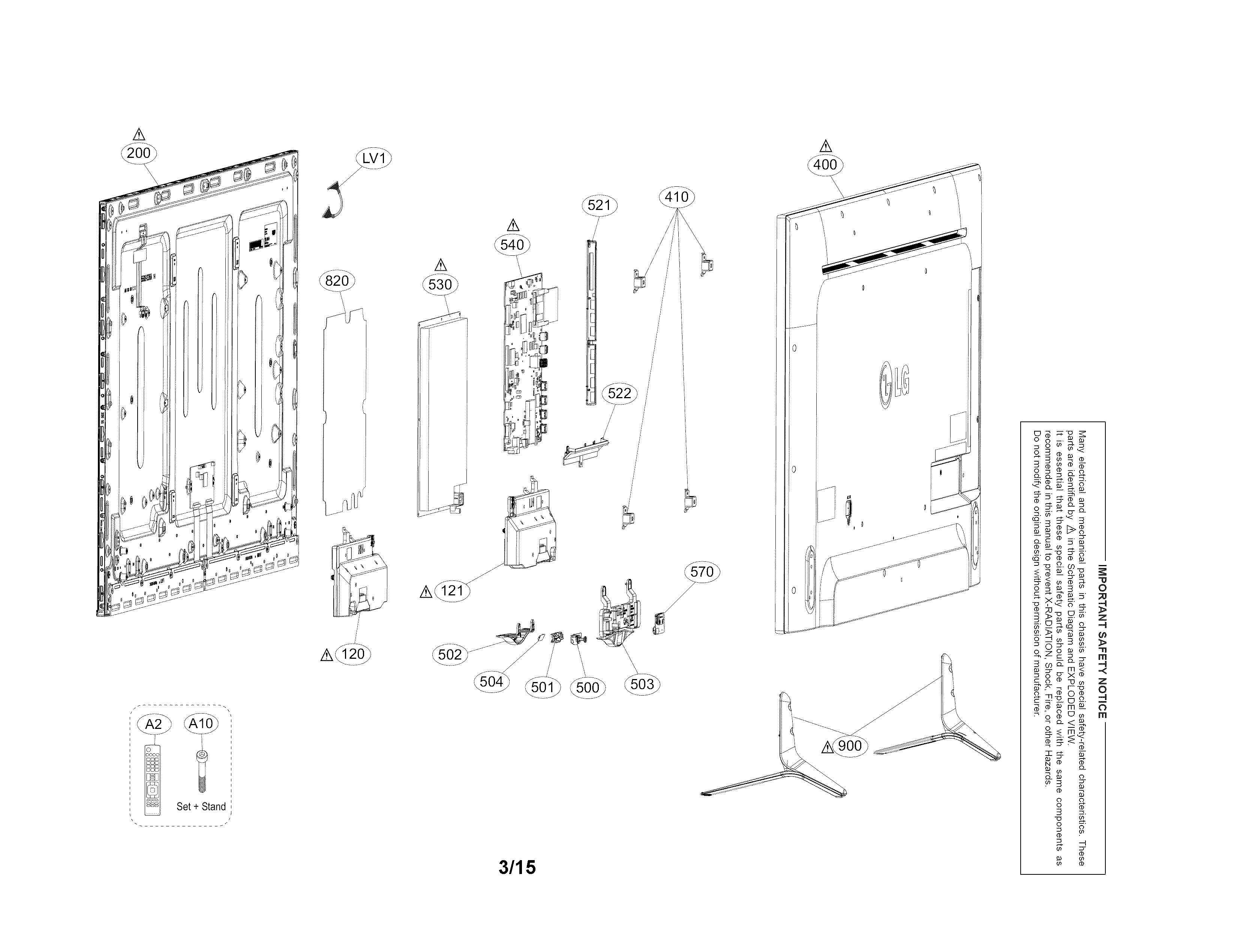 Exploded view parts
