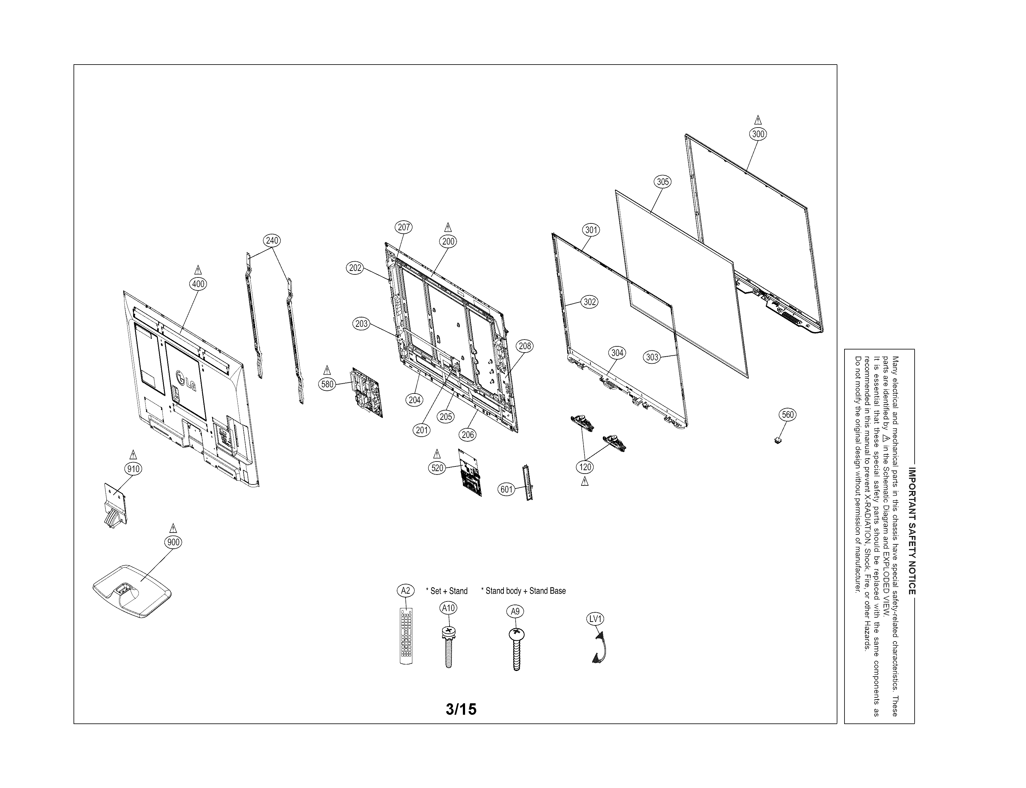 Exploded view parts