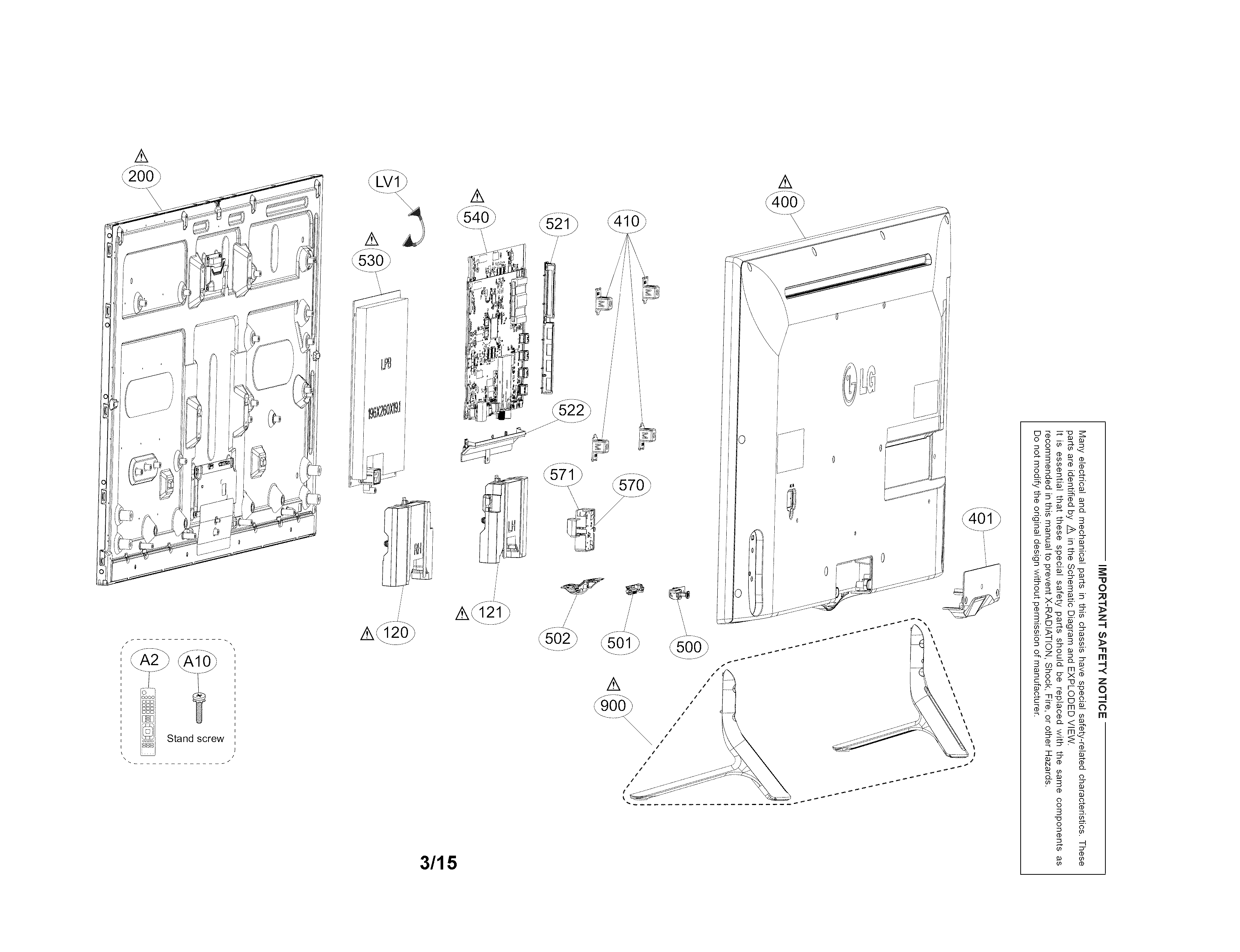 Exploded view parts
