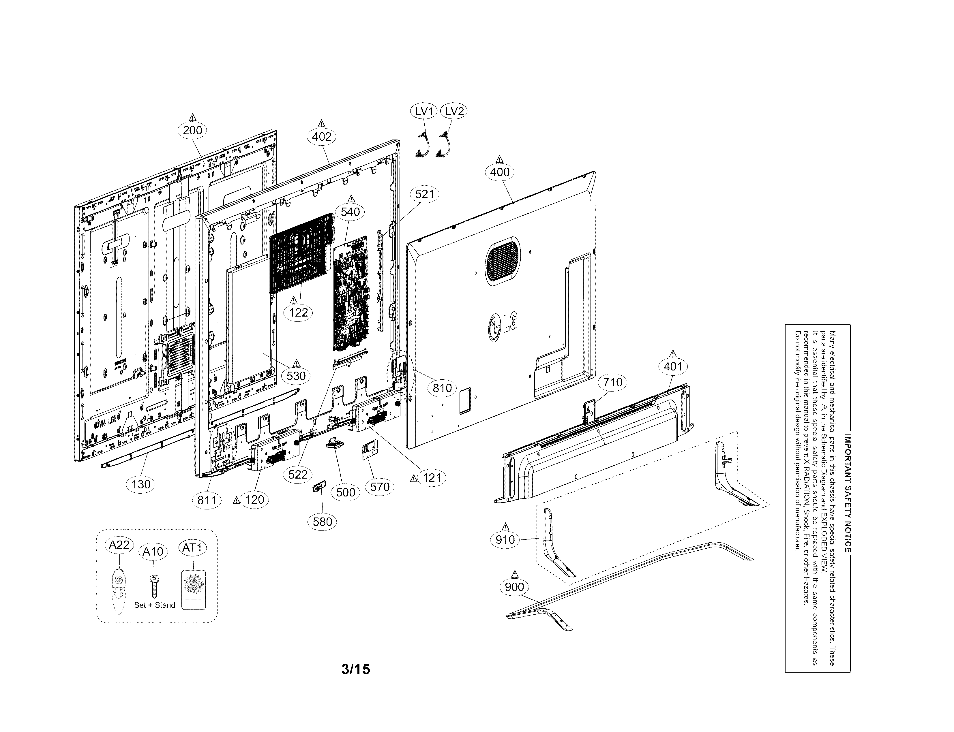 Exploded view parts
