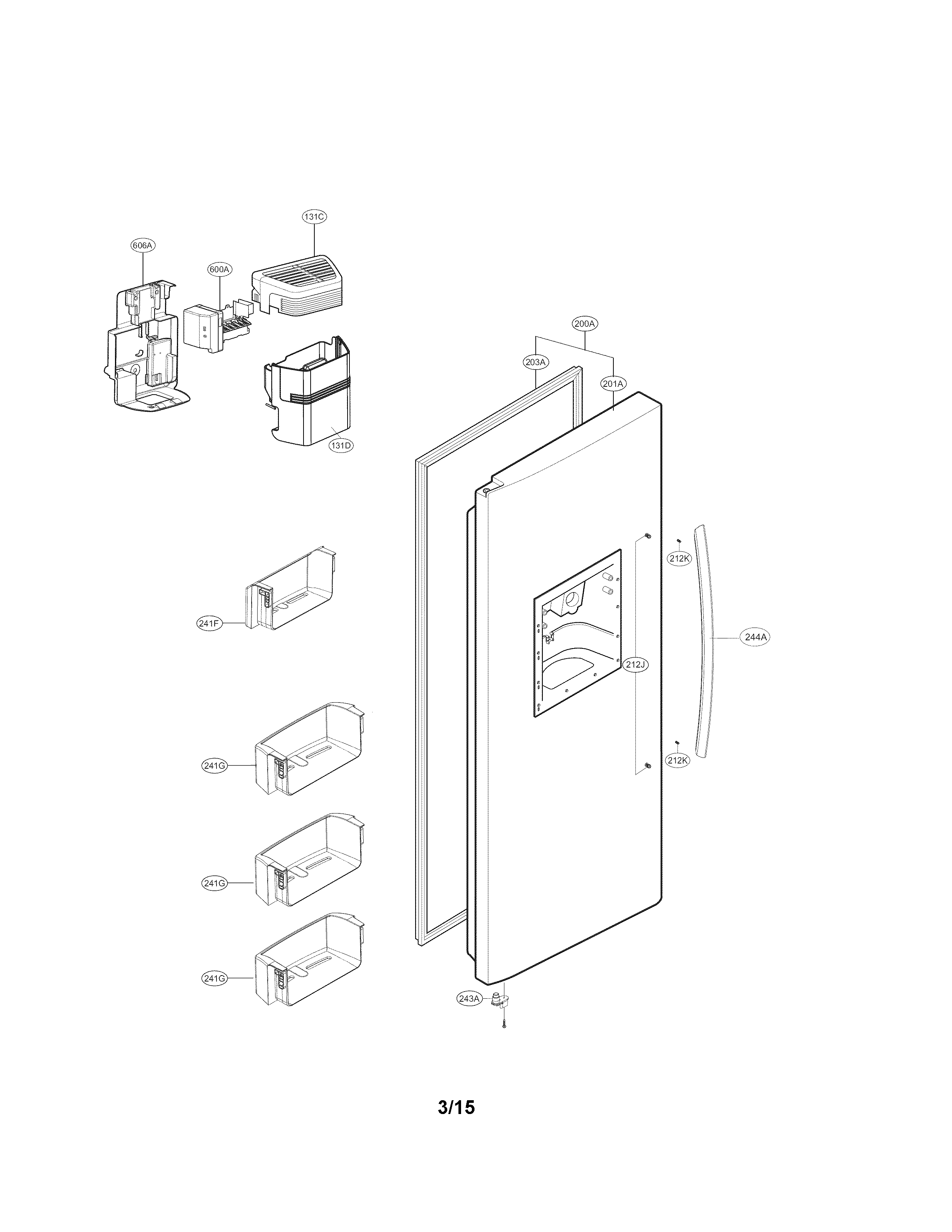 FREEZER DOOR PARTS