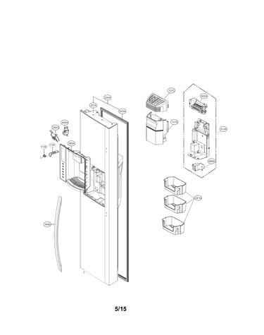 Freezer door parts