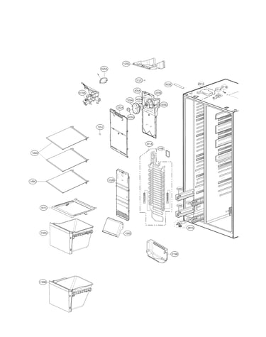 Freezer compartment parts