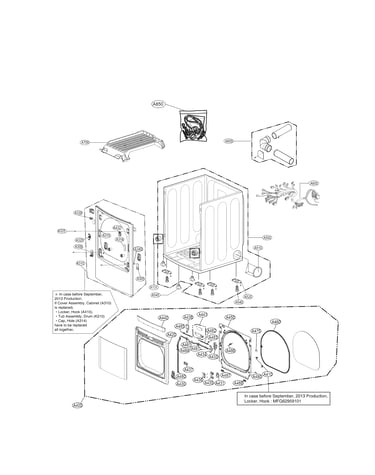 Cabinet and door parts