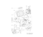 LG DLGX5781VE drum parts diagram
