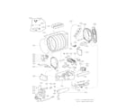 LG DLGY1702WE drum parts diagram