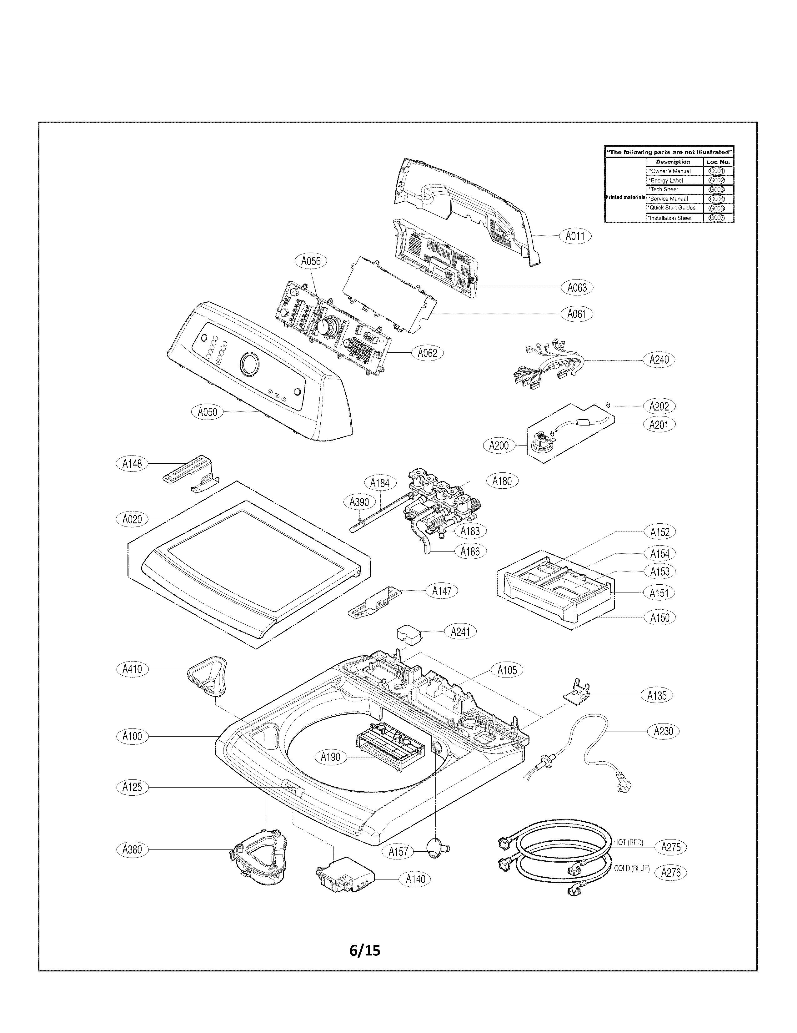 Top cover parts