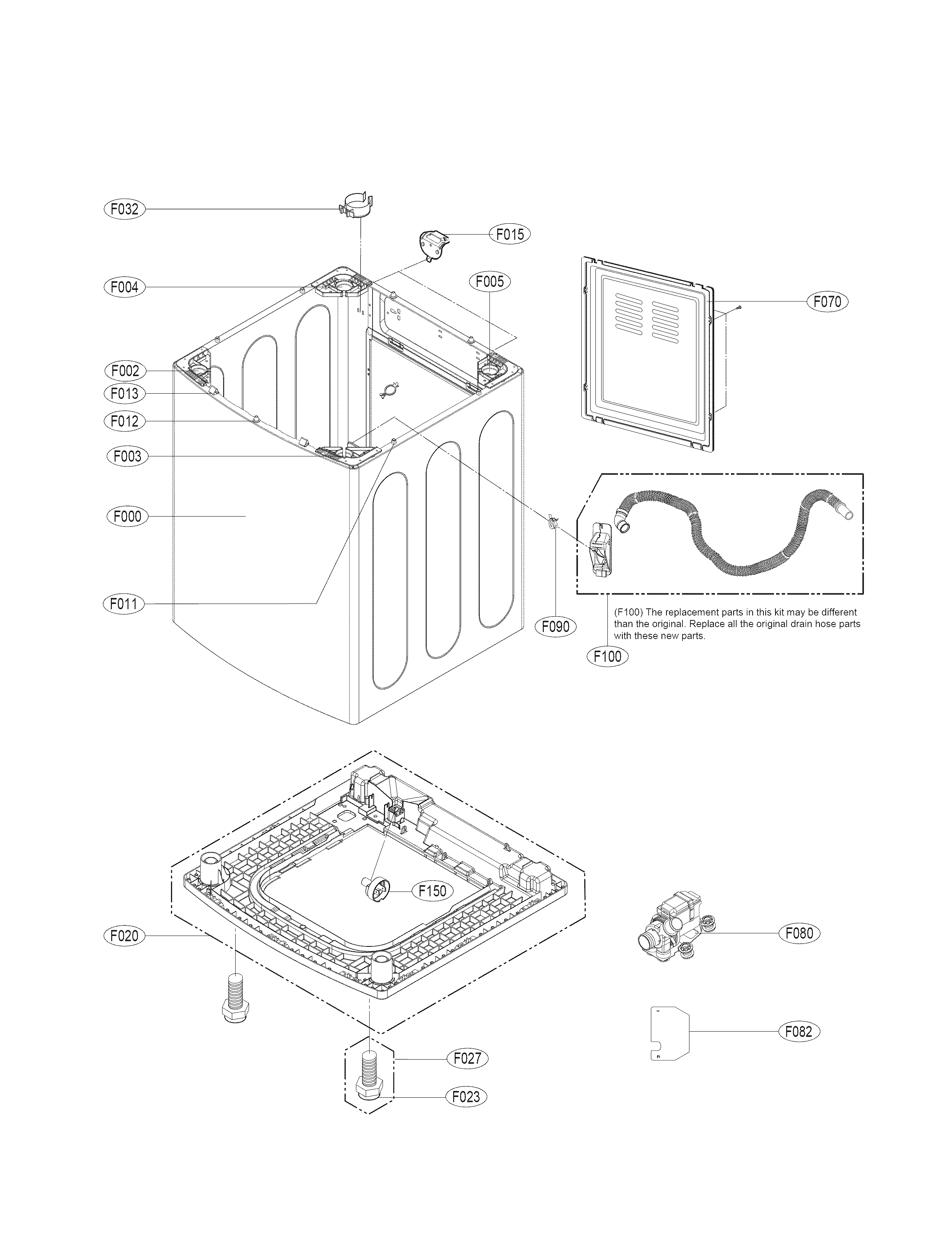 Out case parts