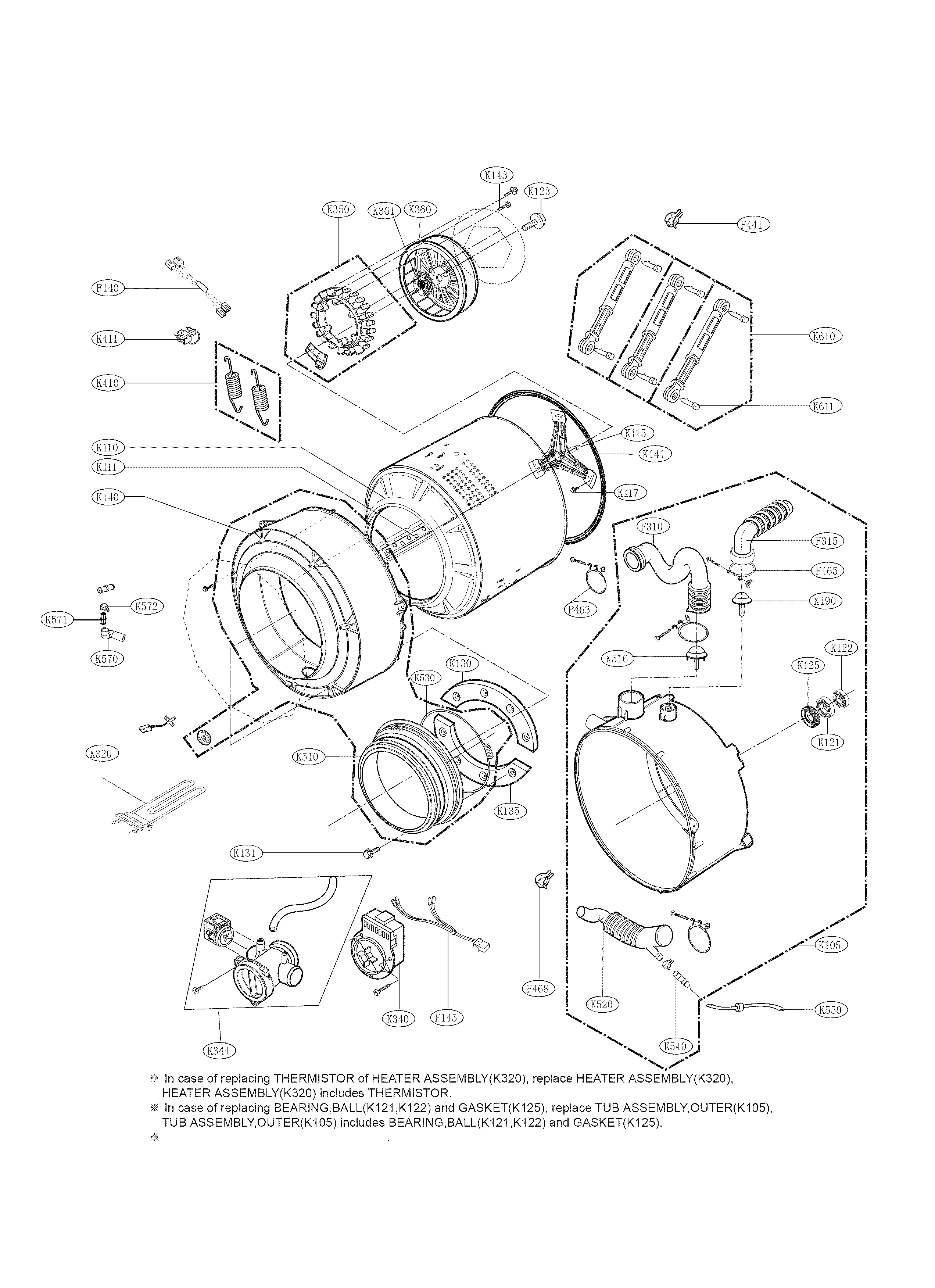 Drum and tub parts