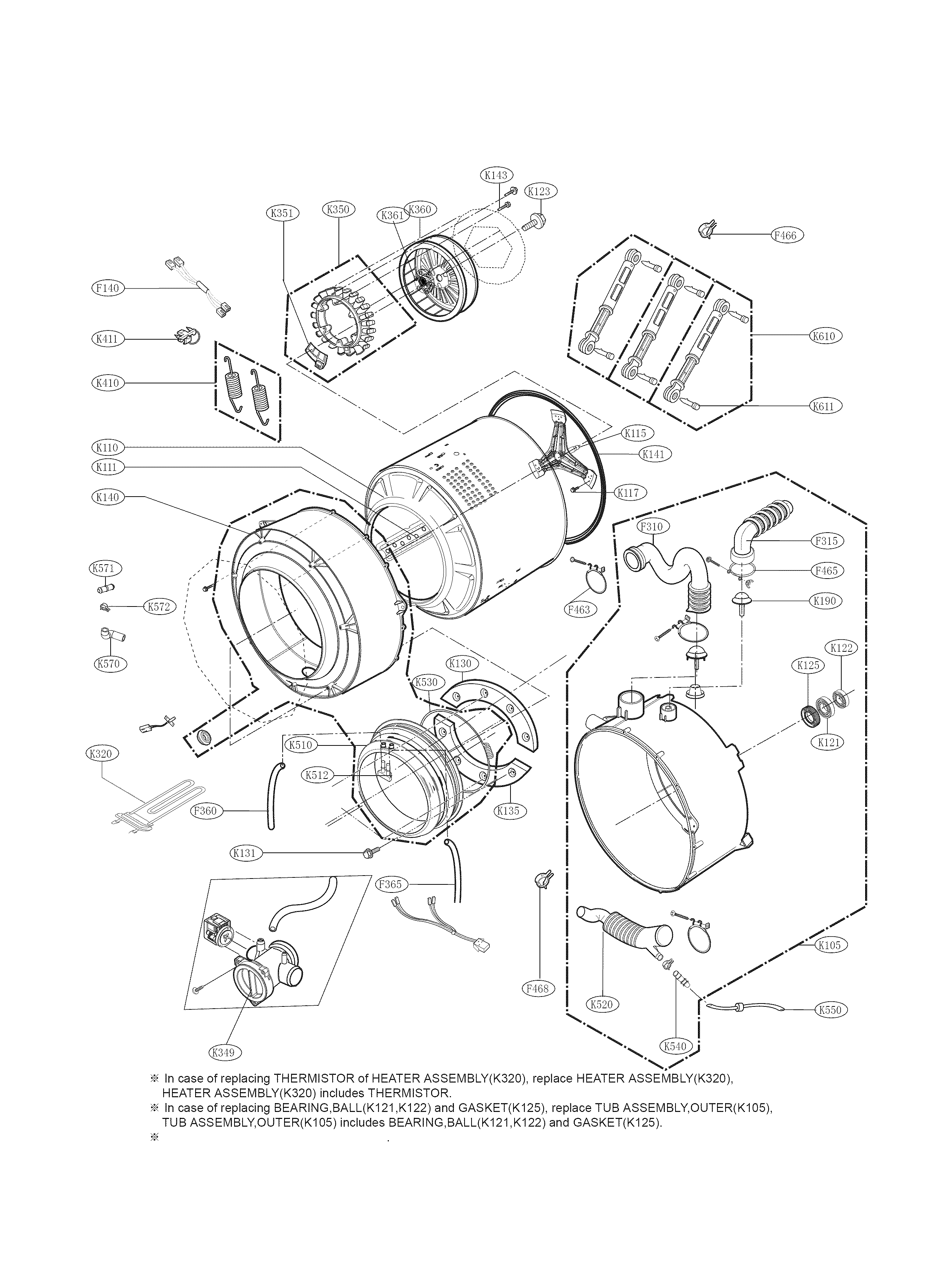 DRUM AND TUB PARTS