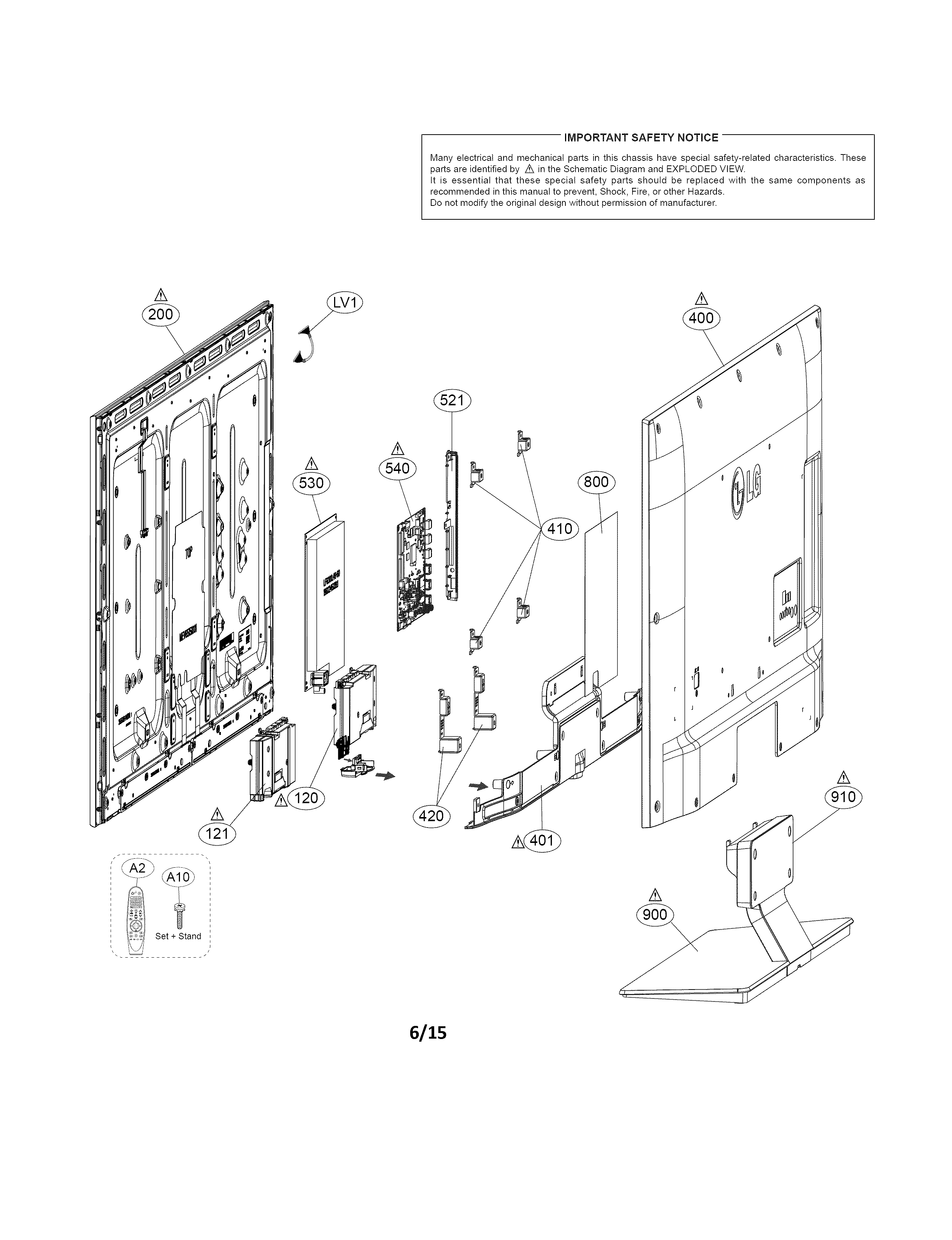 Exploded view parts