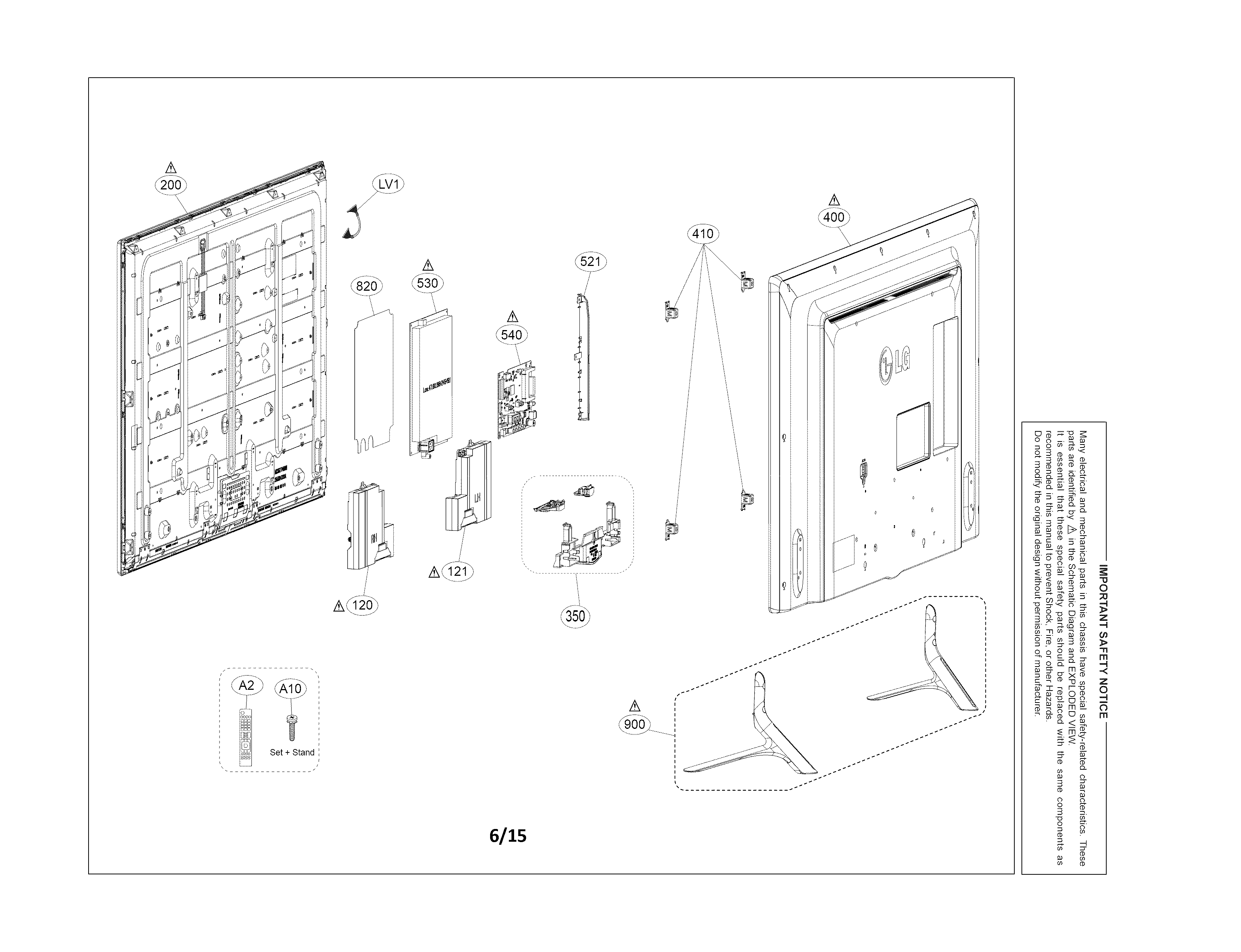 Exploded view parts