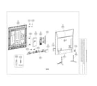 LG 70UF7700 exploded view parts diagram