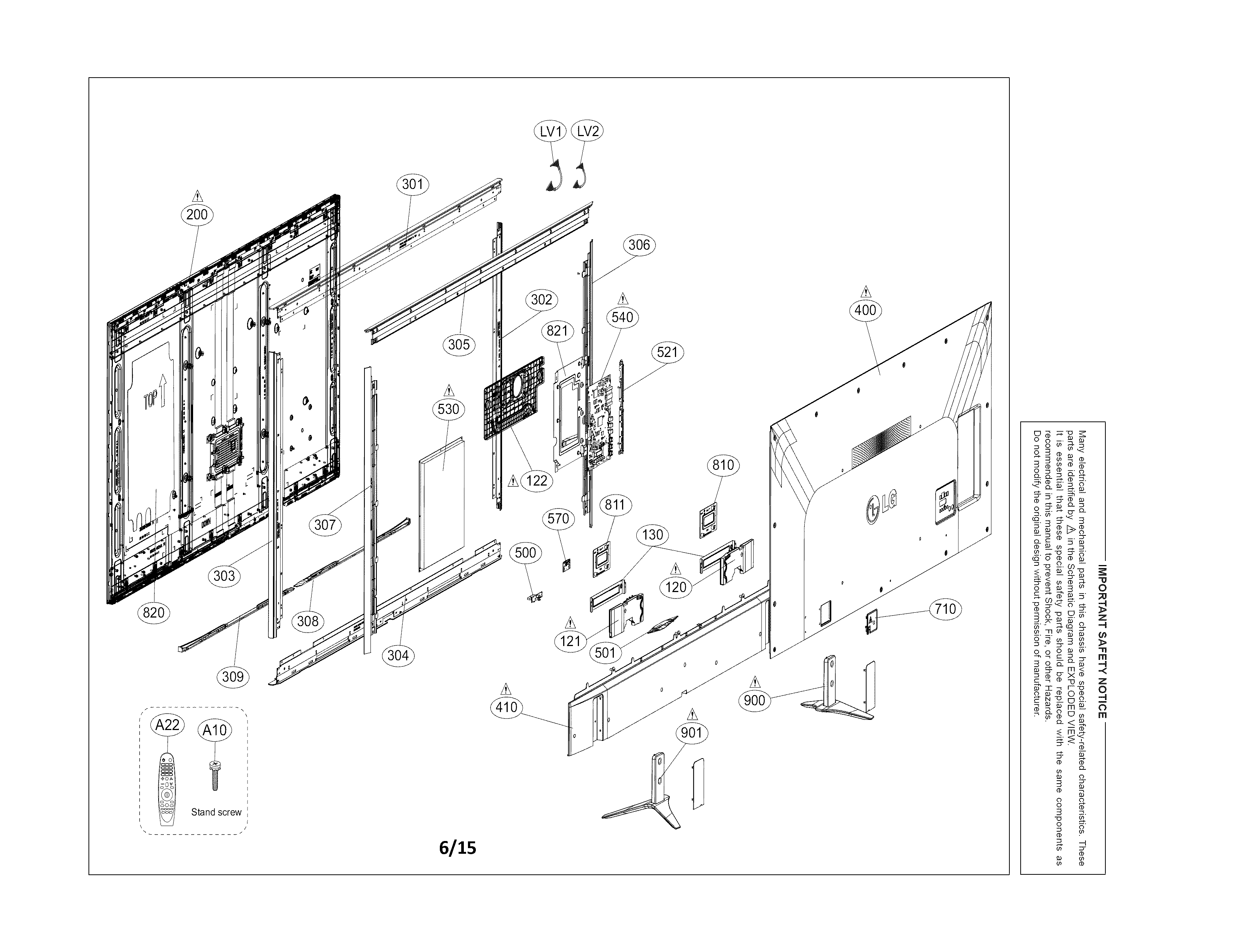 Exploded view parts