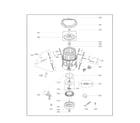 Kenmore Elite 79631463410 tub assembly part diagram