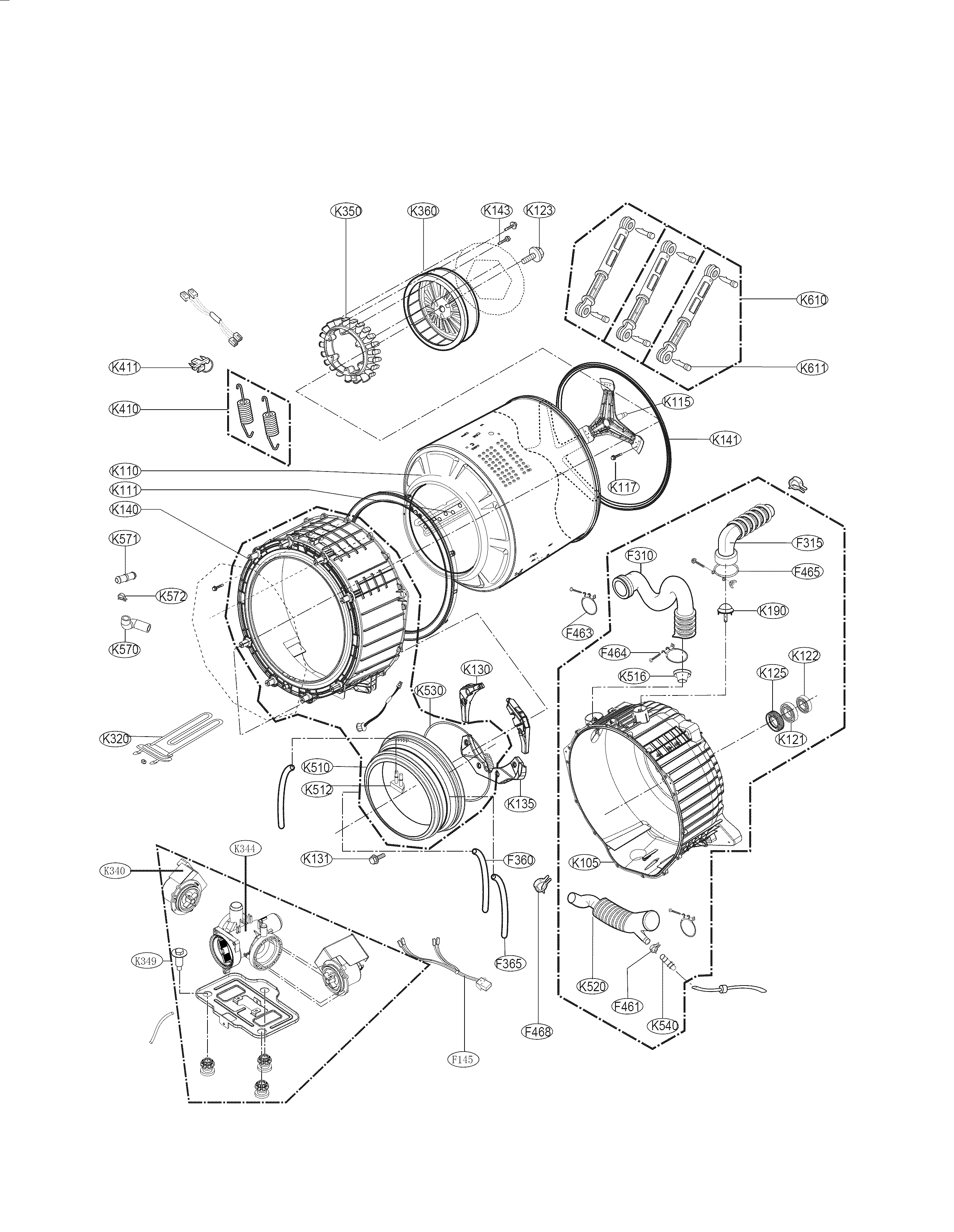 DRUM AND TUB PARTS