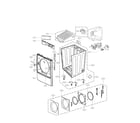 Kenmore 79681582410 cabinet parts diagram