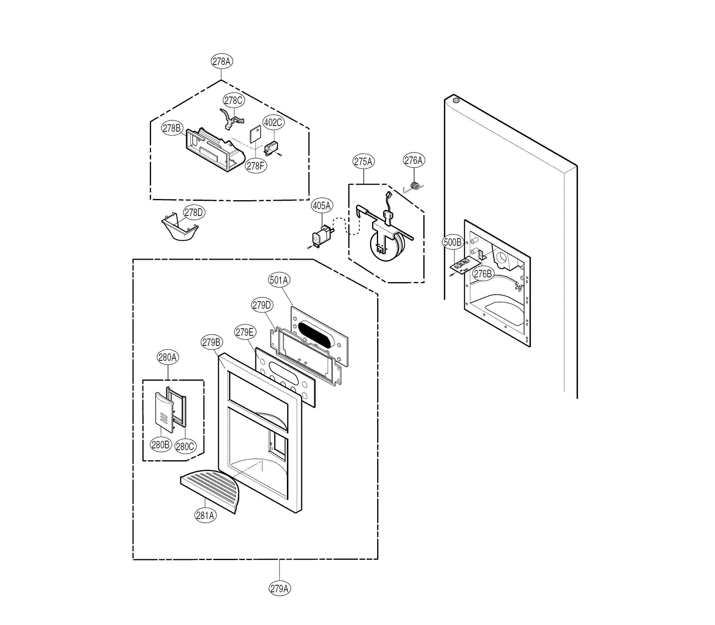 DISPENSER PARTS