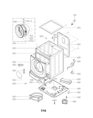 Cabinet assembly parts
