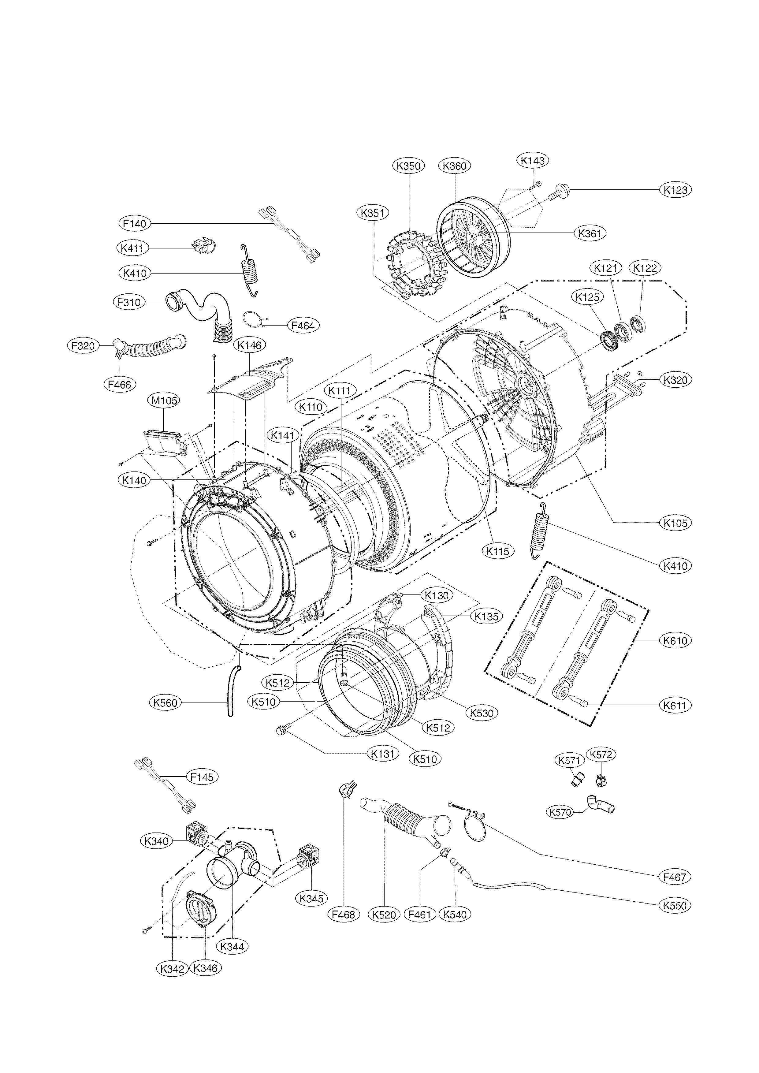 Drum and tub parts