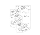LG DLGX2651W panel and drawer parts diagram
