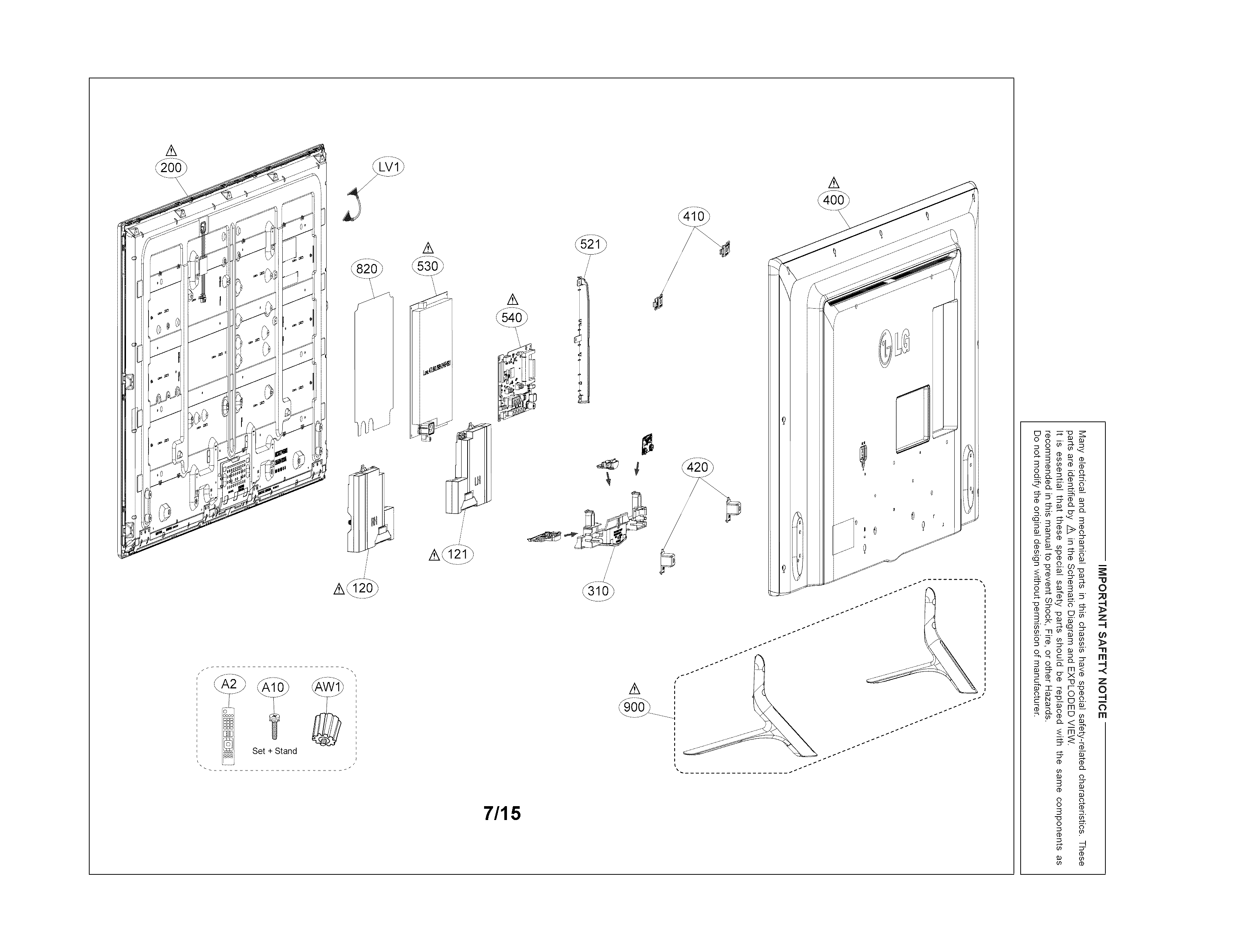 Exploded view parts