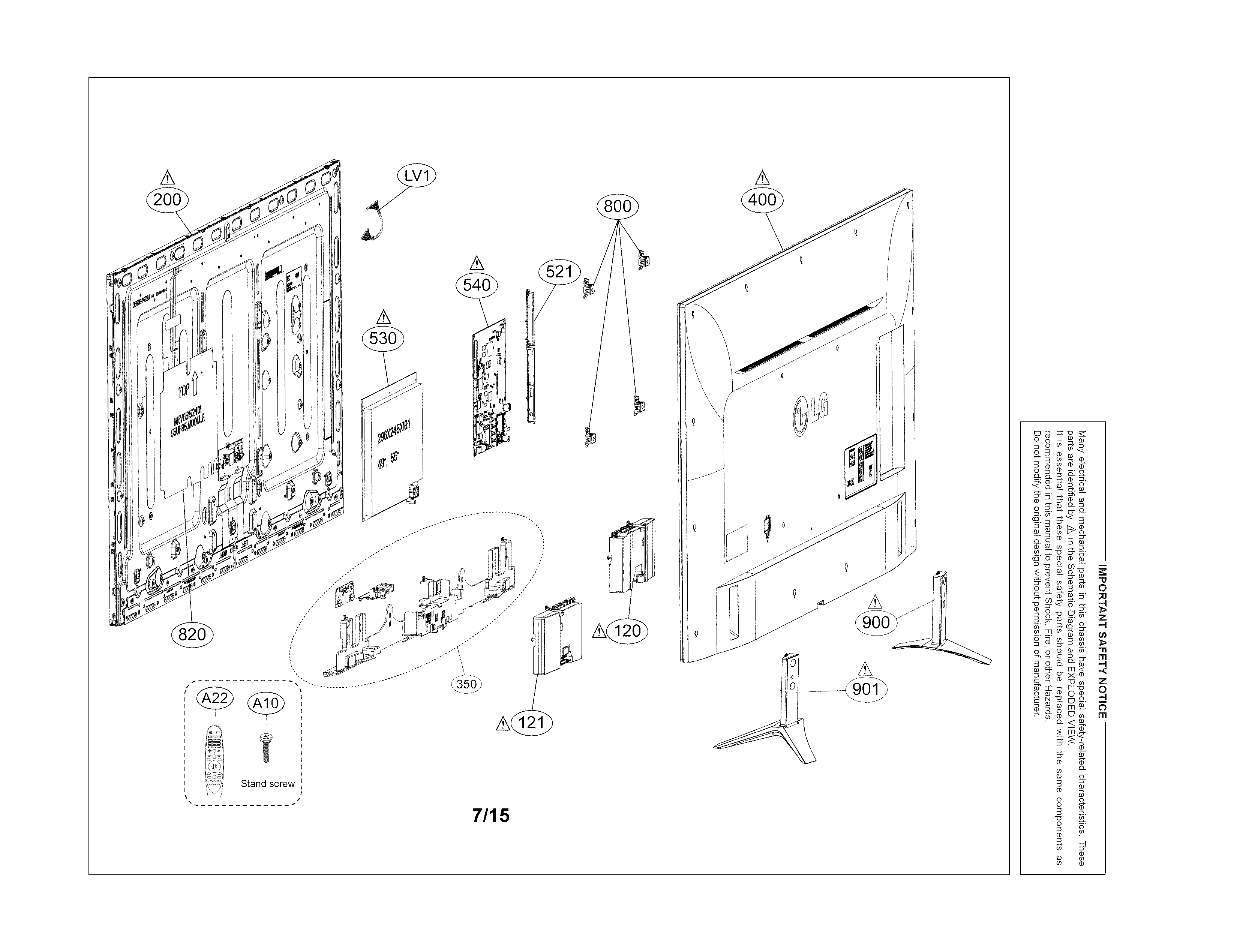 Exploded view parts