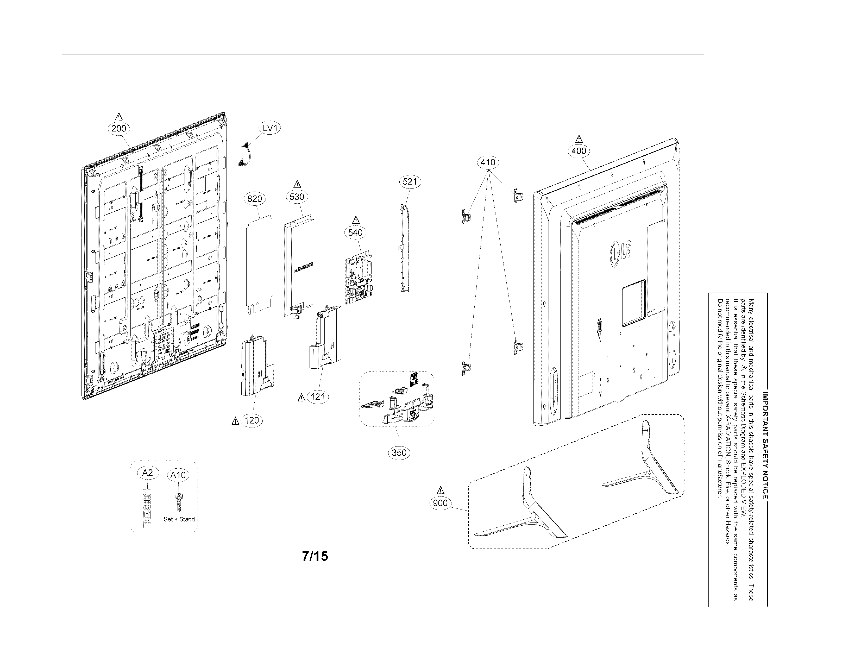 Exploded view parts