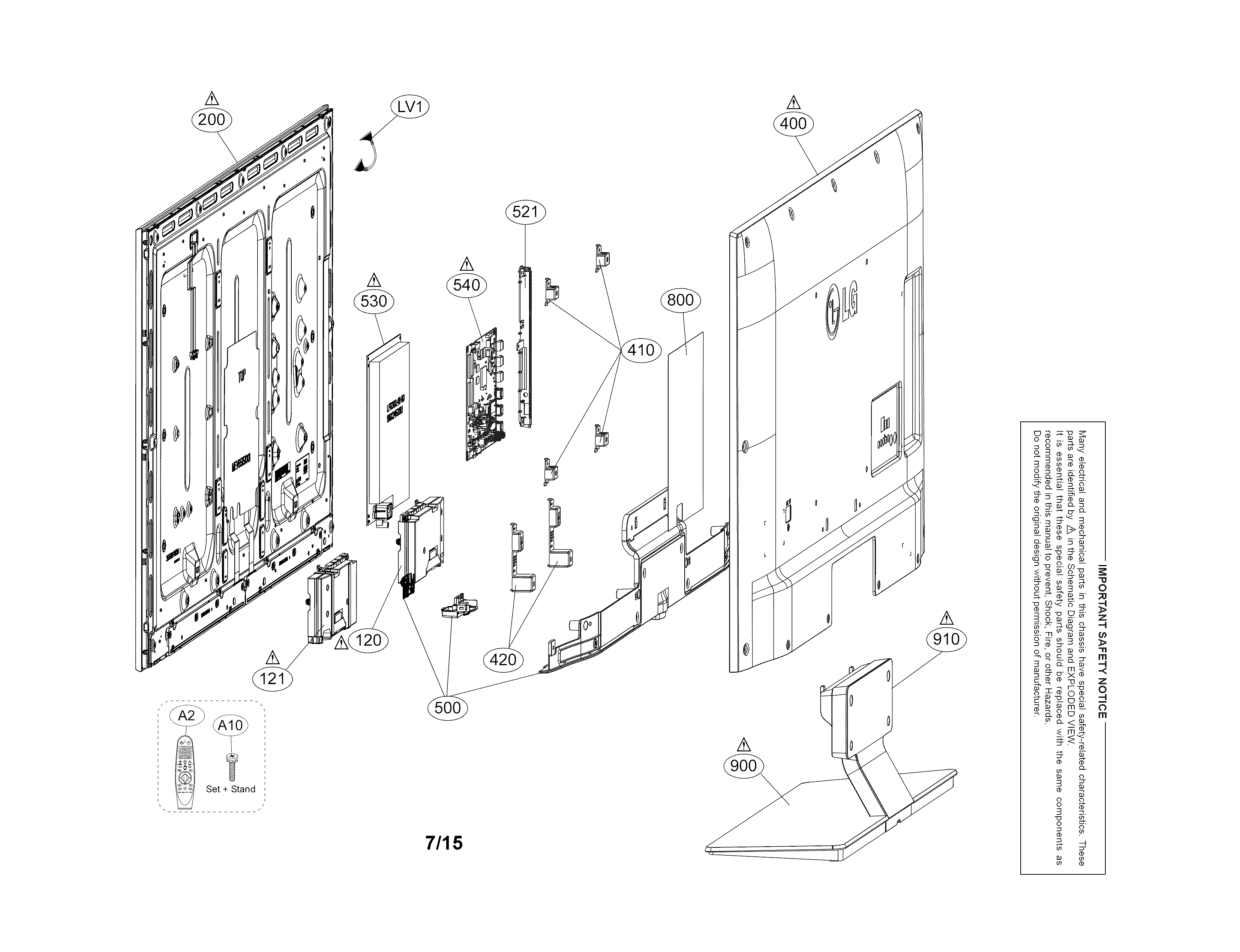 Exploded view parts
