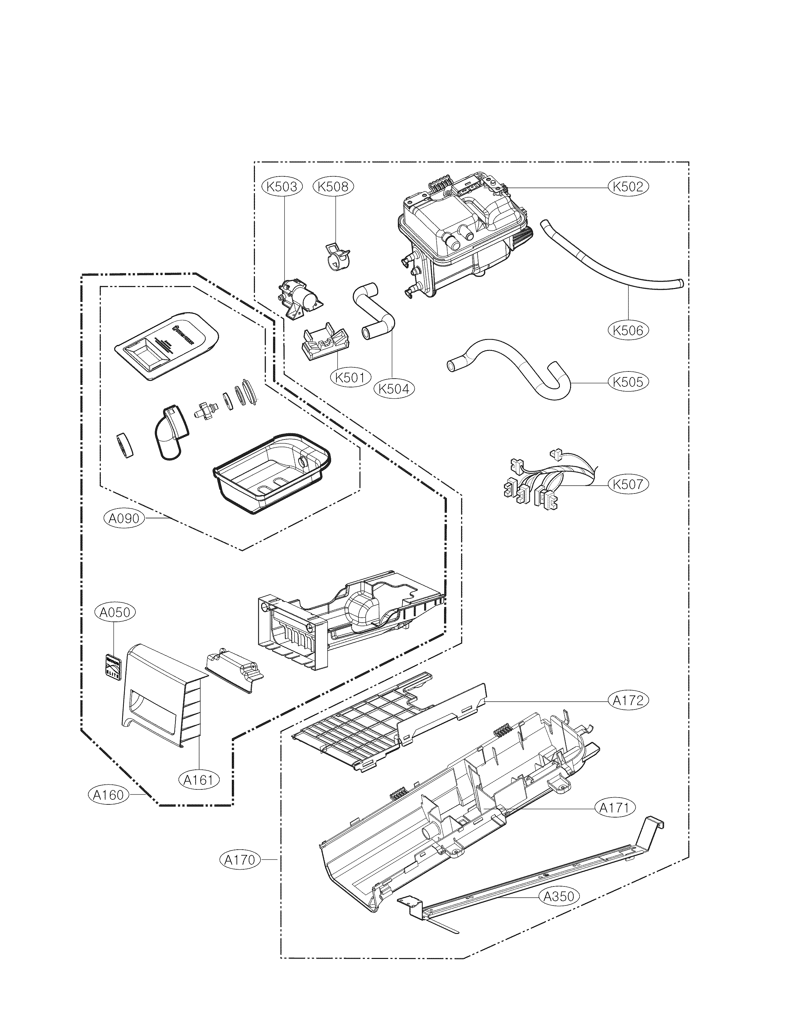Panel and drawer parts