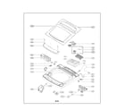 LG WT1701CV/00 top cover parts diagram