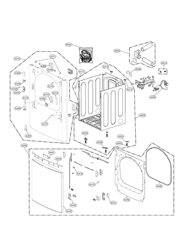 Cabinet and door parts