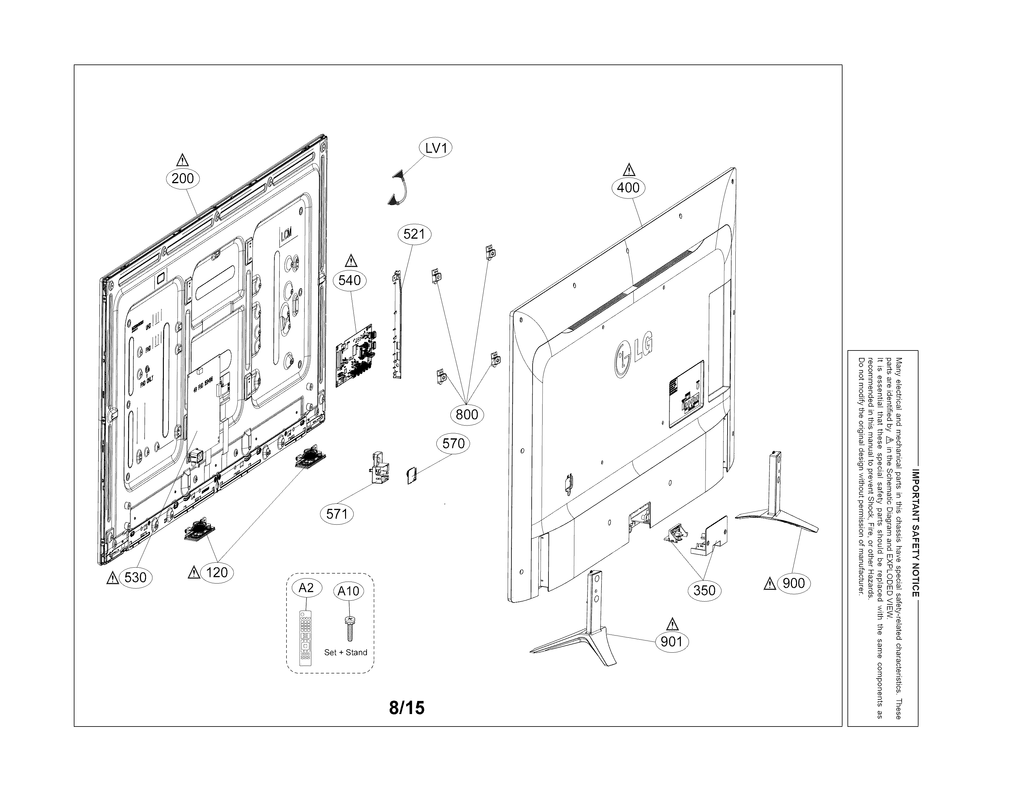 Exploded view parts