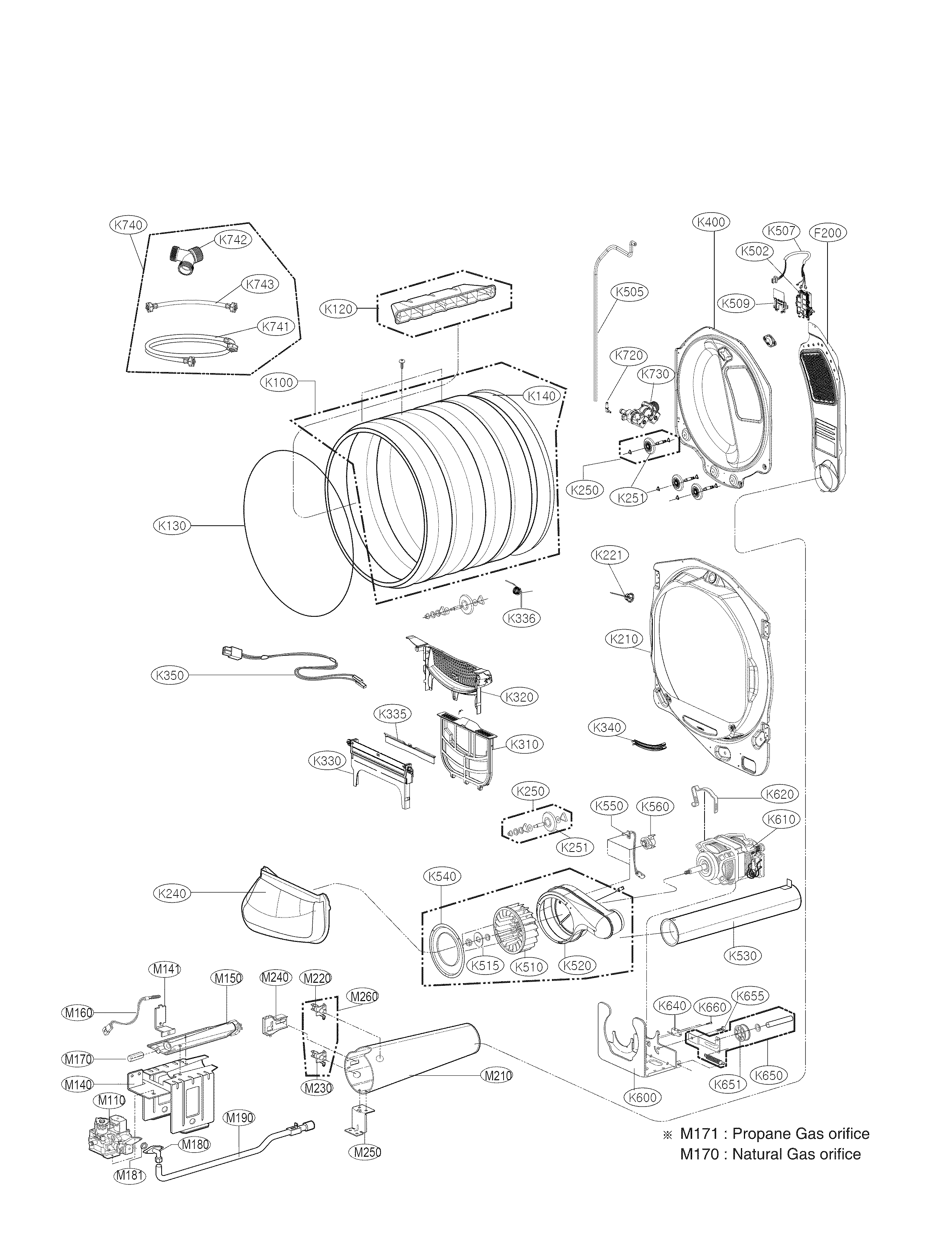 Drum and motor parts