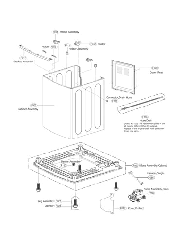 Outer case parts