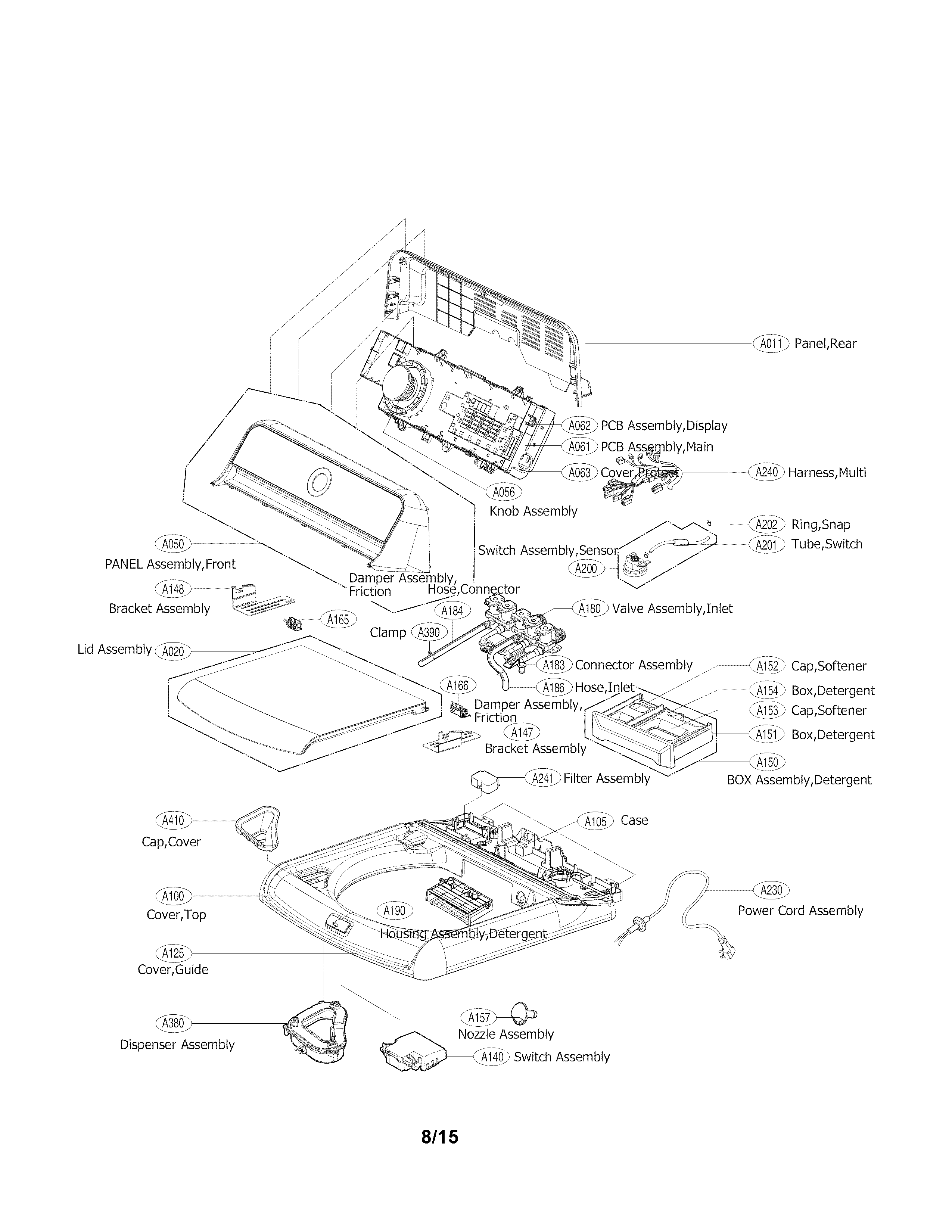 Top cover parts
