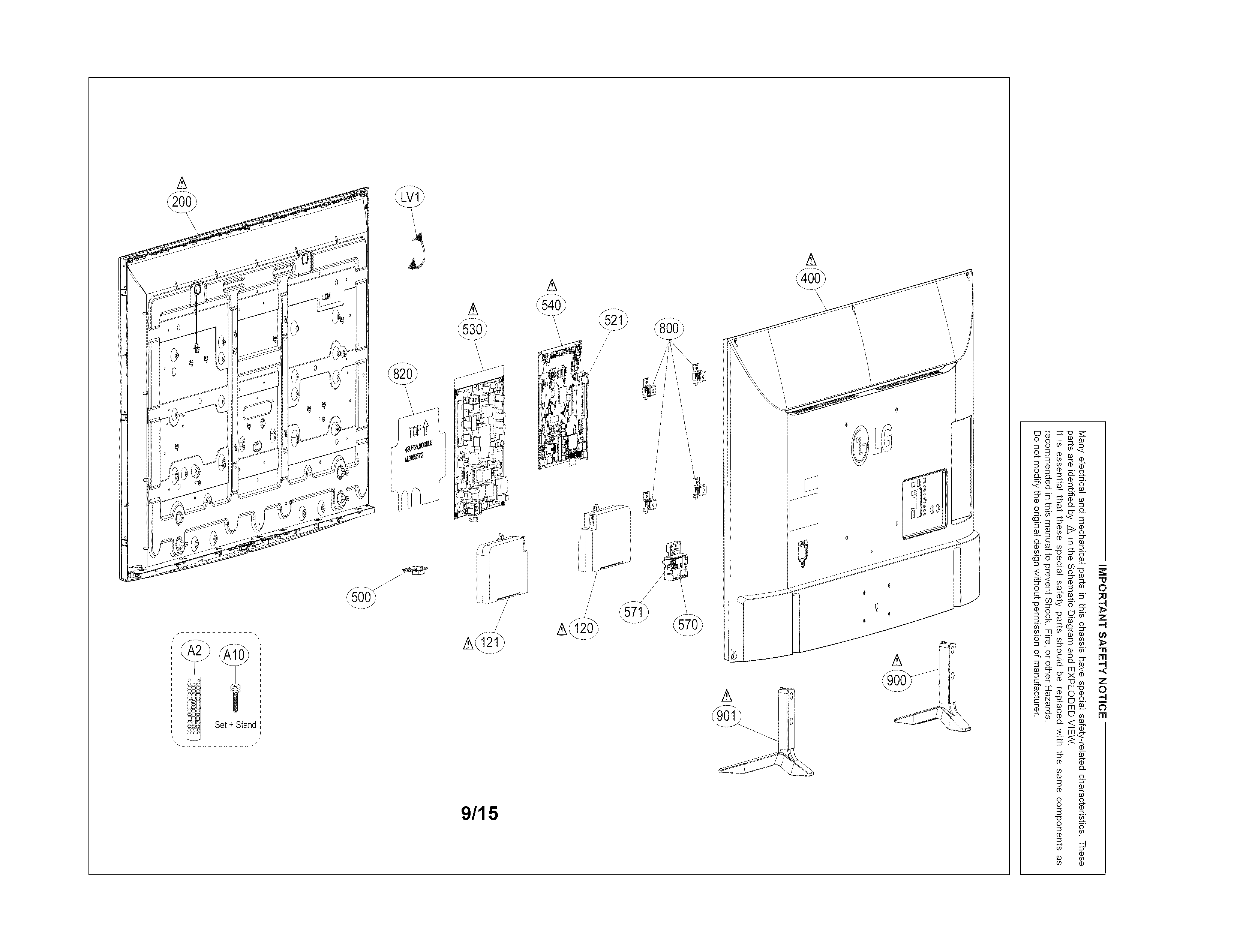 Exploded view parts