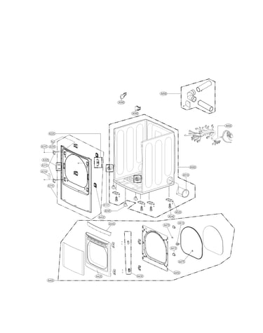 Cabinet and door parts