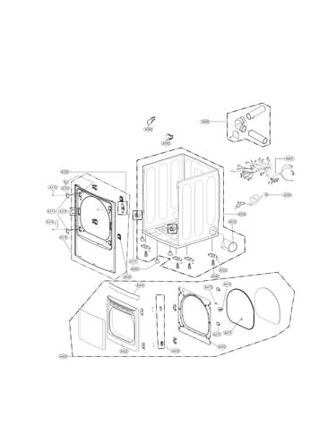 Cabinet and door parts